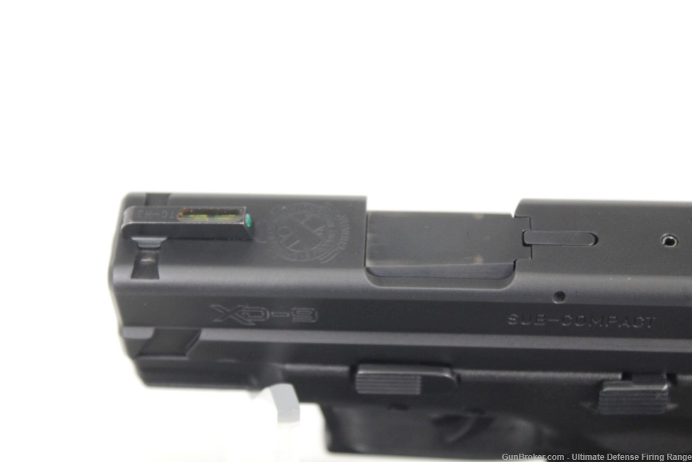 Excellent Springfield XD Sub-Compact 9mm Truglo Fiber Optic Sights 2 Mags-img-5
