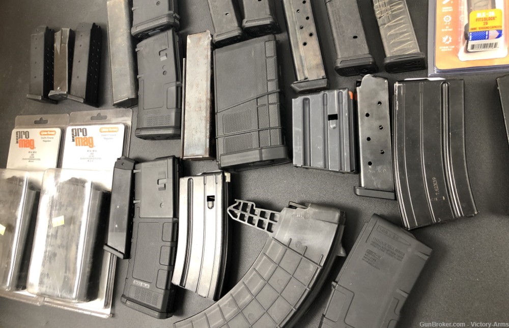 Large Lot 25 Magazines M1A/M14 SKS AR Thompson Glock Mags Wholesale -img-2