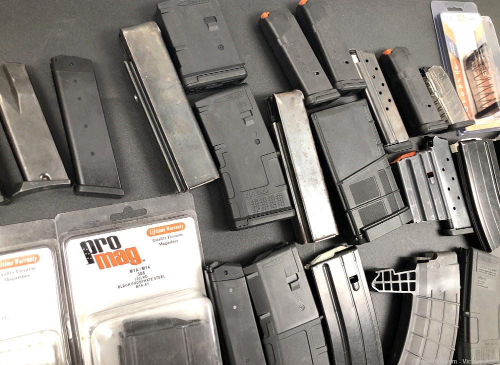 Large Lot 25 Magazines M1A/M14 SKS AR Thompson Glock Mags Wholesale -img-3