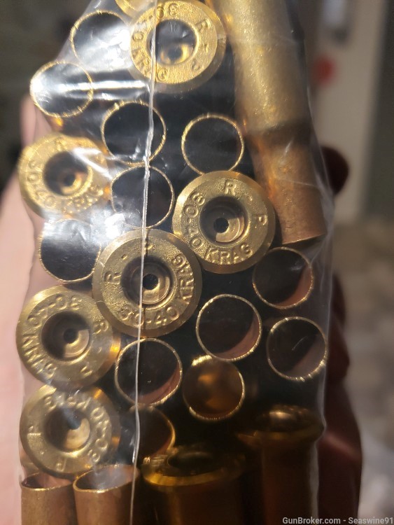 Massive lot of 313 pieces 30-40 krag brass ammo ammunition reloading-img-3
