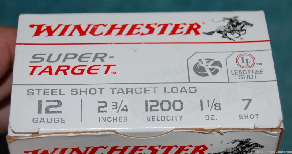 4 Full Boxes Winchester Super-Target Steel 12 Gauge Shotgun 2 3/4 #7 Shot-img-1