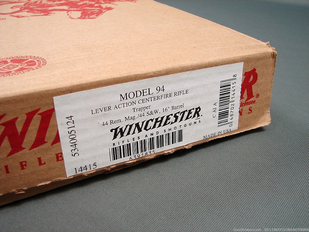 Winchester 94AE Trapper 44Mag 16" w/Crossbolt Safety As New In Box-img-11
