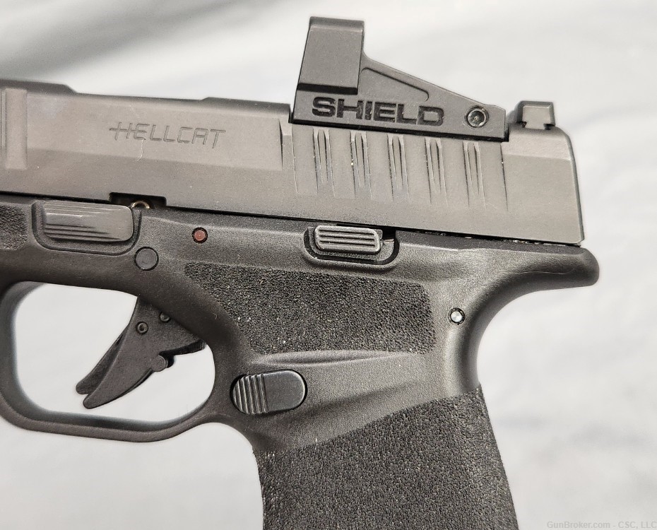 Springfield Hellcat RDP 9mm pistol w/ comp, SMSc red dot, original box-img-14