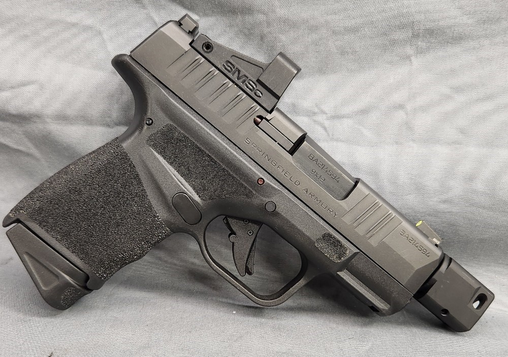 Springfield Hellcat RDP 9mm pistol w/ comp, SMSc red dot, original box-img-0