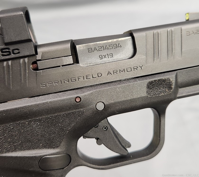 Springfield Hellcat RDP 9mm pistol w/ comp, SMSc red dot, original box-img-9