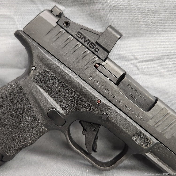 Springfield Hellcat RDP 9mm pistol w/ comp, SMSc red dot, original box-img-2