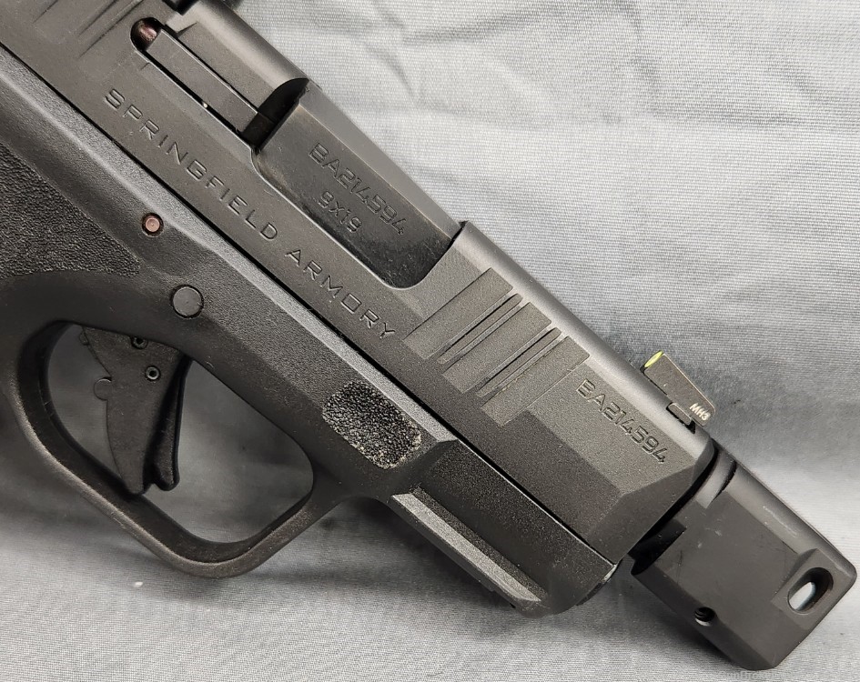 Springfield Hellcat RDP 9mm pistol w/ comp, SMSc red dot, original box-img-3