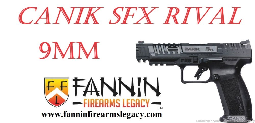 CANIK SFX RIVAL 9MM 18+1 5" HG6815-N OPTICS Ready Slide Cut FREE SHIP !-img-0