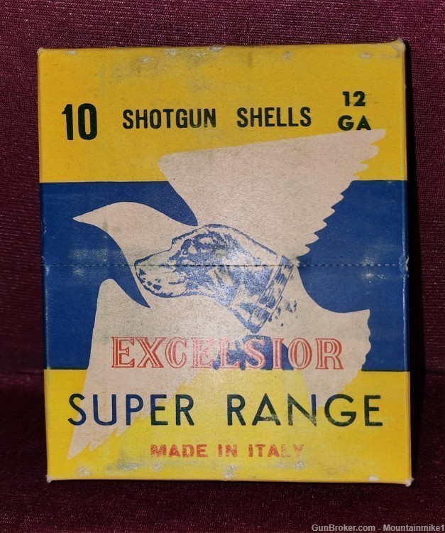 Very Rare Excelsior Shotgun Shells Super Range 12 gauge-img-3