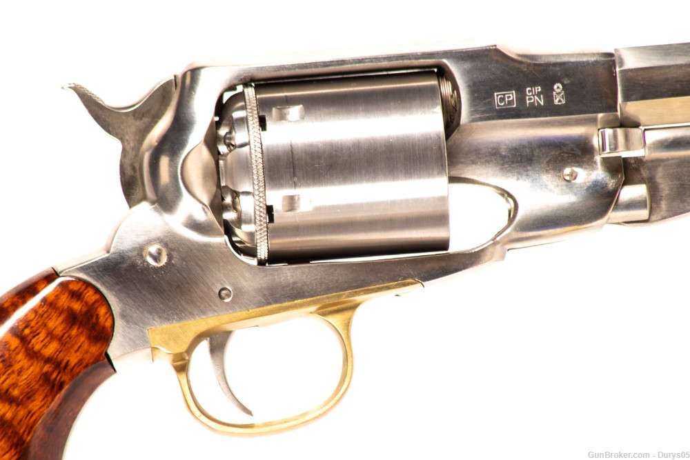 Uberti 1858 New Army Inox 45 Colt w/ extra cylinder Durys # 17601-img-3