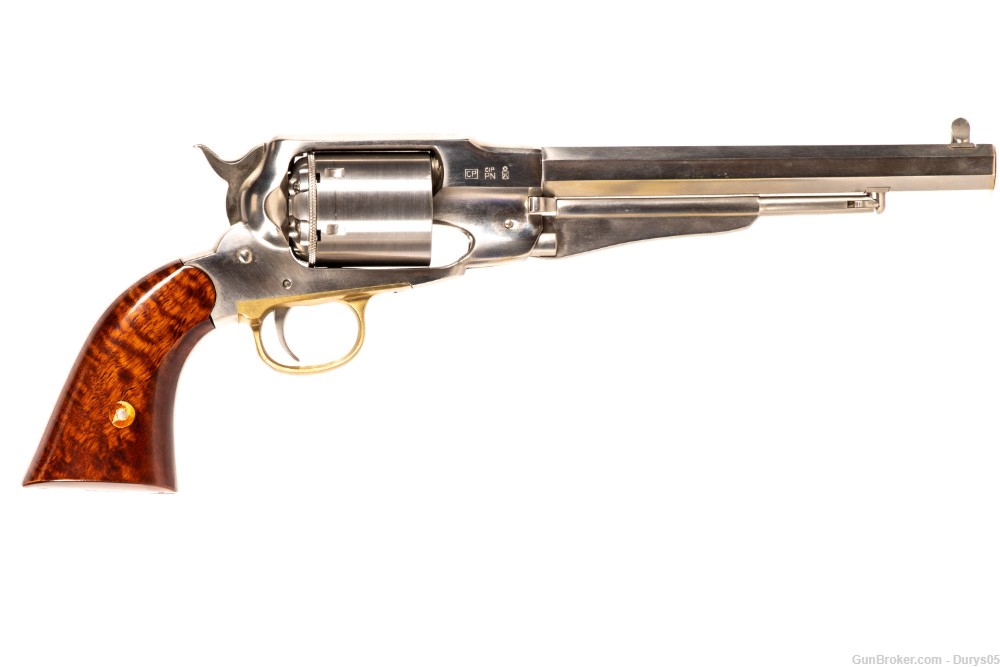 Uberti 1858 New Army Inox 45 Colt w/ extra cylinder Durys # 17601-img-1