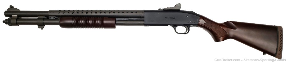 Mossberg 590A1 Tactical  (51665) 20" 12ga 8Rd Pump Action Shotgun - Walnut-img-0