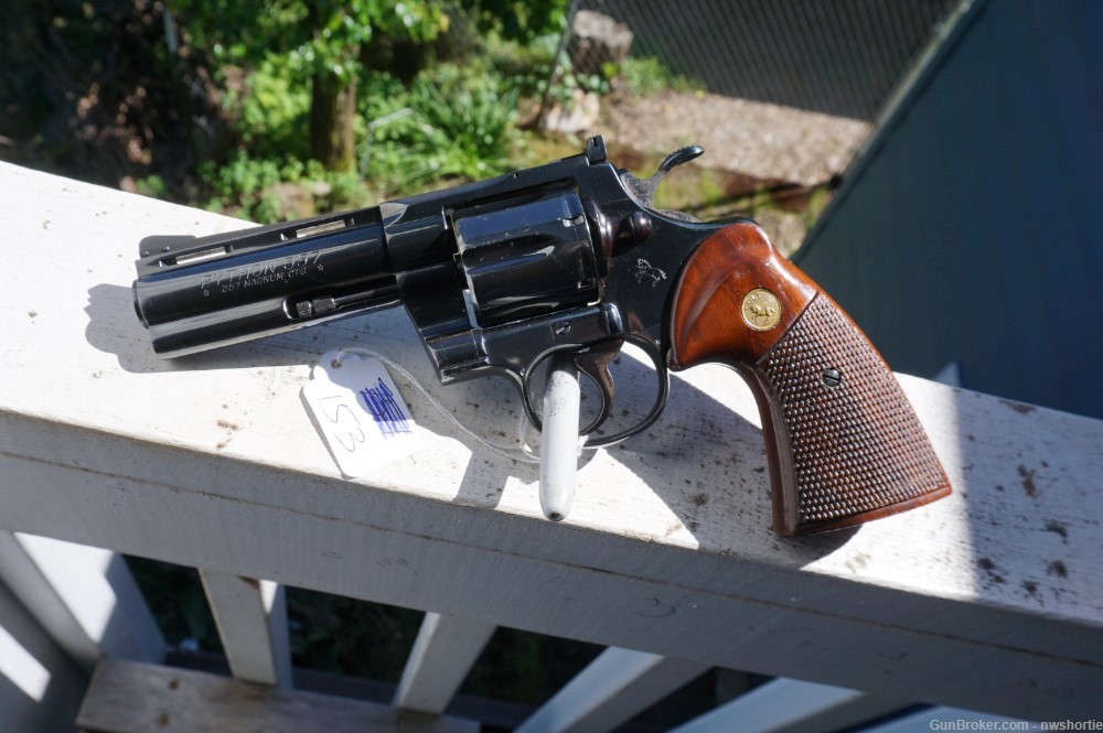 Colt Python Blue 357 Magnum 4 Inch 1976-img-0