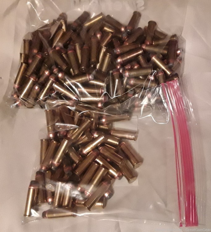 231 x Reload Ammo Rounds for COMPONENTS ONLY 44 Mag with JHP Bullets 240 Gr-img-1