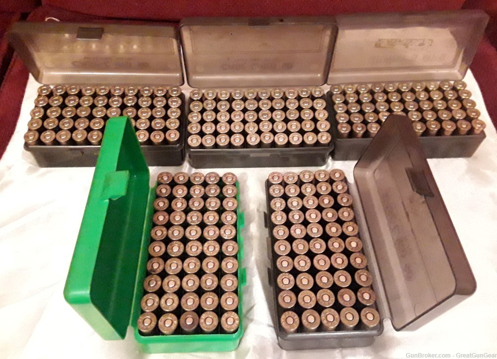 250 x Reload Ammo Rounds COMPONENTS ONLY .44 MAG Speer 240 Gr Lead Bullets-img-0