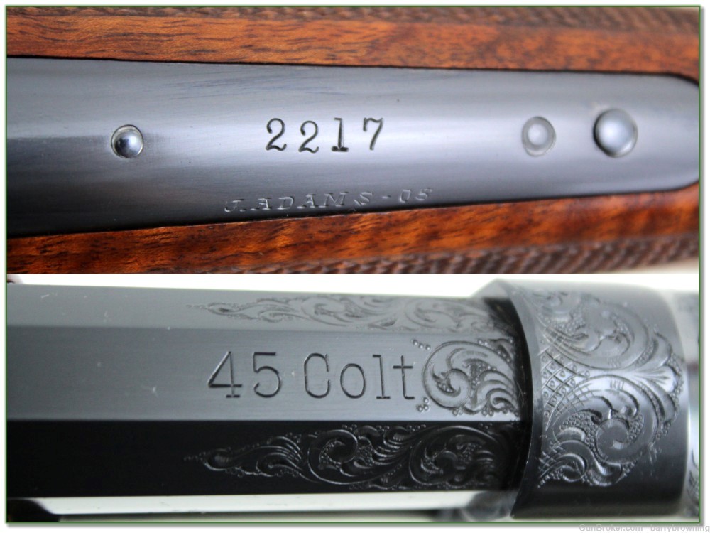 US Firearms Custom Engraved Colt Lightning 45 LC as new!-img-3