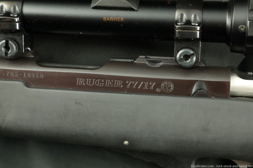 Sturm Ruger M77/17 .17 HMR 22” Bolt-Action Rifle MFD 2005 w/ Scope-img-32