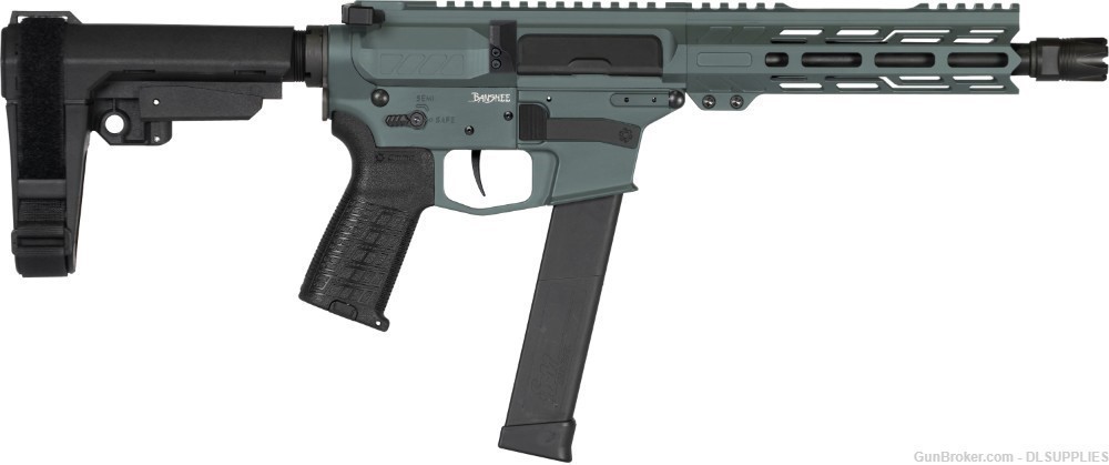 CMMG BANSHEE MKG CHARCOAL GREEN CG CERAKOTE W/ RIPBRACE 8" BBL .45ACP-img-0