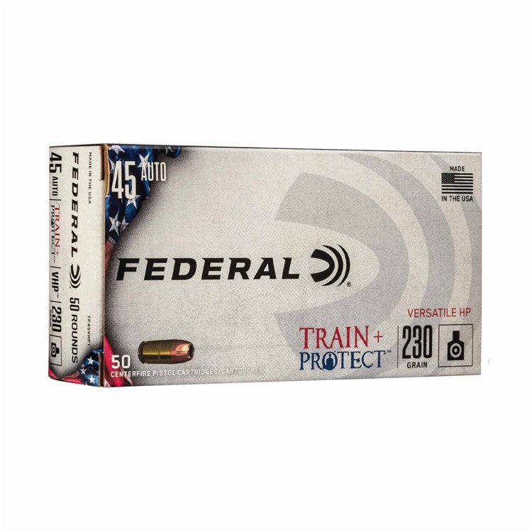 Federal 45acp 230gr HP Train & Protect 50rd-img-0