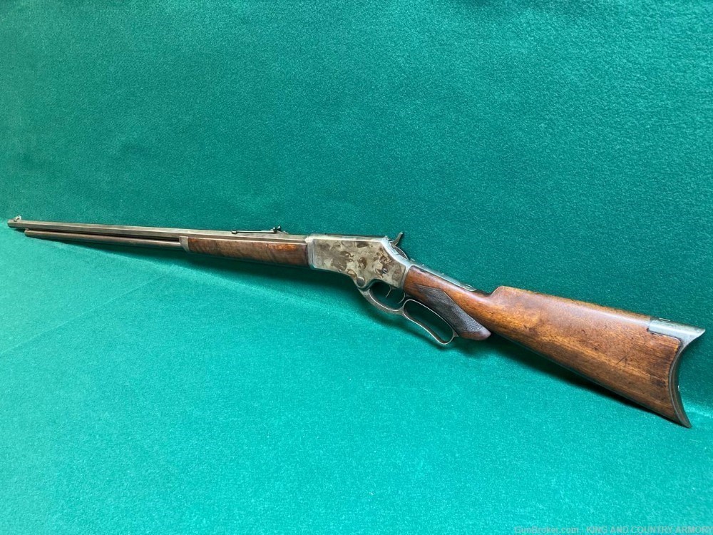 RARE MARLIN 1881 30" BBL SET TRIGGERS CASE HARDENED MADE IN 1890 LEVER ACT-img-1