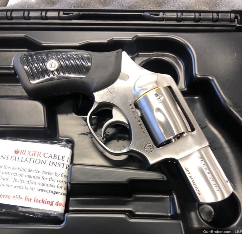 Ruger SP101 357 mag 2.25"BBL Spurless Hammer-img-2