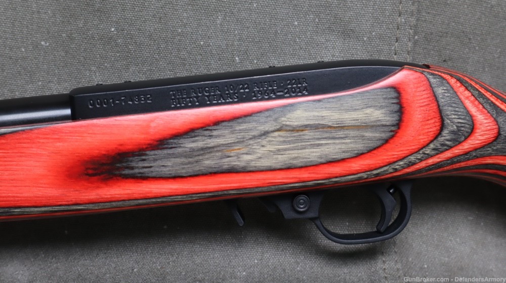 Ruger 10/22 50th Year Anniversary Limited Edition .22LR 18.5" Red Laminated-img-11