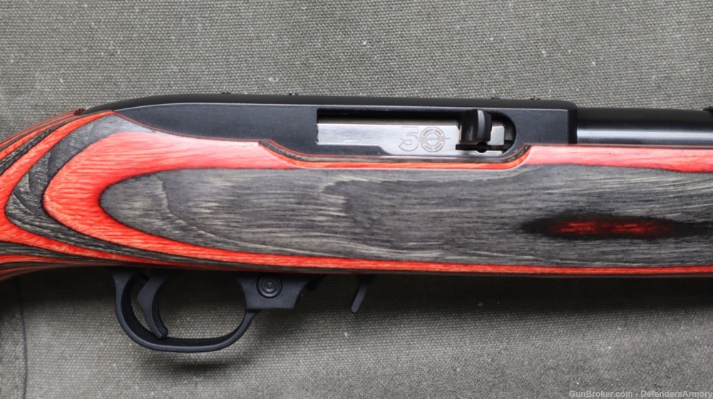 Ruger 10/22 50th Year Anniversary Limited Edition .22LR 18.5" Red Laminated-img-5