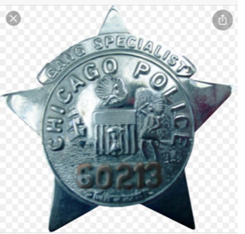 Badge Chicago Police Gang Specialist CUSTOM star # Order-img-0