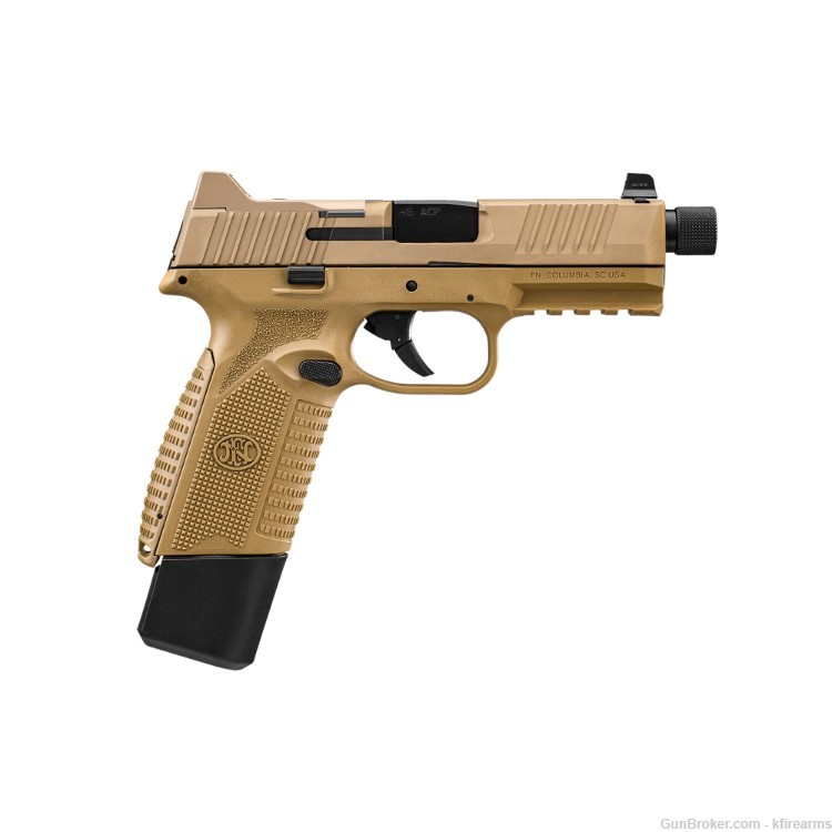 FNH 545 Tactical 45 ACP Semi Auto Pistol FDE-img-0