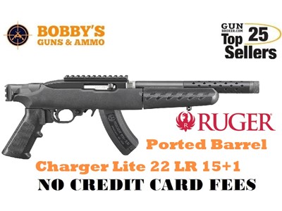 Ruger 4935 22 Charger Lite LR 15+1 10" w-Picatinny Rail Receiver