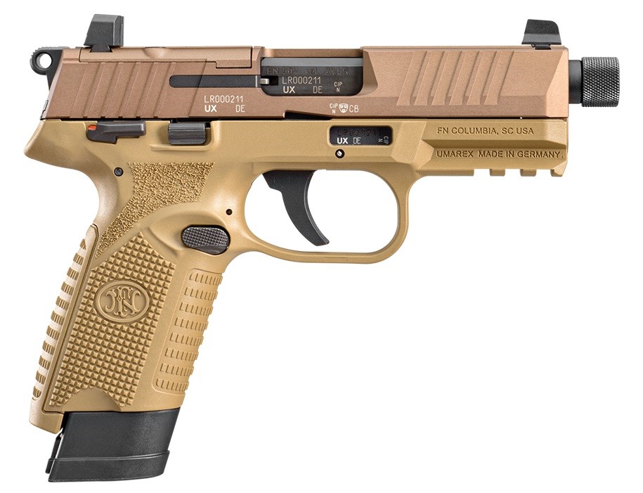 FN 502 Tactical FDE 22 LR 4.6in 2 Mags 66-101006-img-0