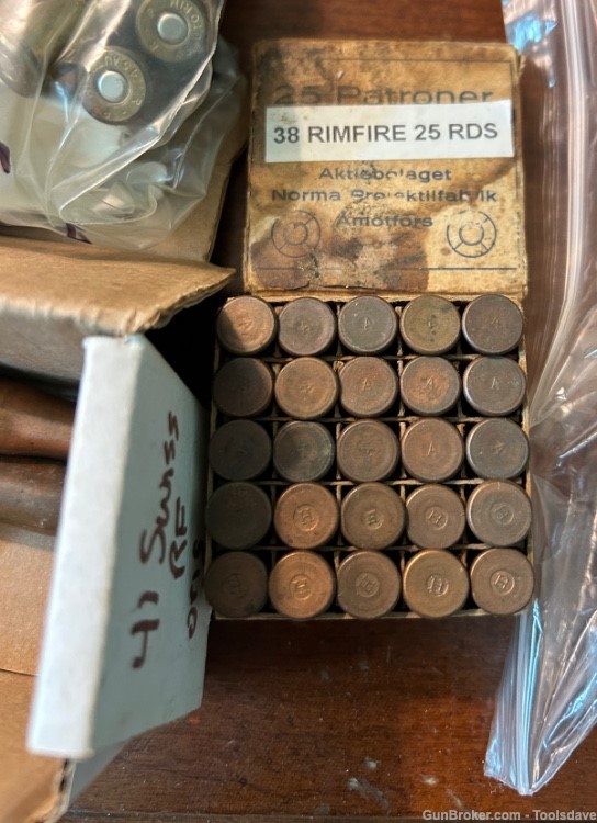 Antique Ammo Lot 11.15X58R 41 rimfire 38 rimfire 32 S&W 38 S&W 45 Match-img-5