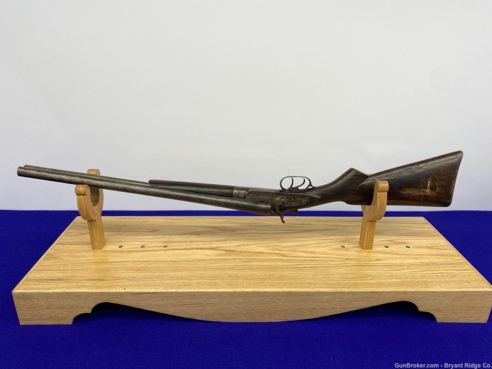 Bridge Gun Co. Shotgun 12ga 20" *VINTAGE COAHCH GUN OLD WEST HAMMER SxS*-img-30