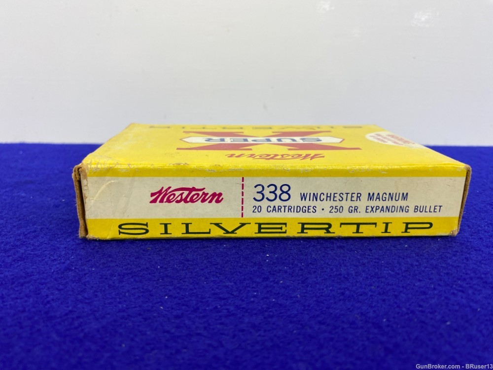  Western Super X Remington .338 Win mag 40 Rds * VINTAGE COLLECTORS AMMO *-img-5
