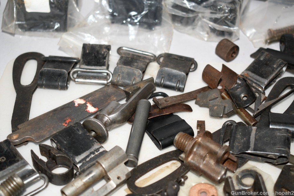 Gun Parts Lot 8 Huge Lot 19 Lbs Mixed US Foreign Military Small PARTS READ-img-12