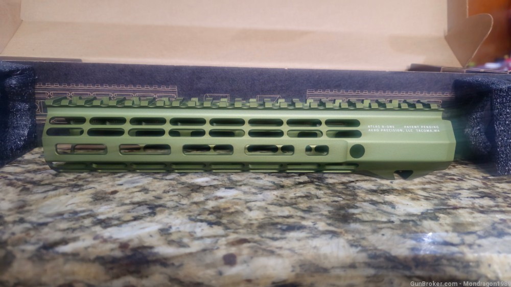 NEW Atlas R-ONE 10.3 in Handguard OD Green Anodized-img-3