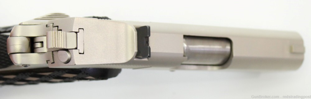 Detonics Assocs. Mark II 3.5" Bull Barrel 45 ACP 1911 Nickel Plated Pistol -img-3