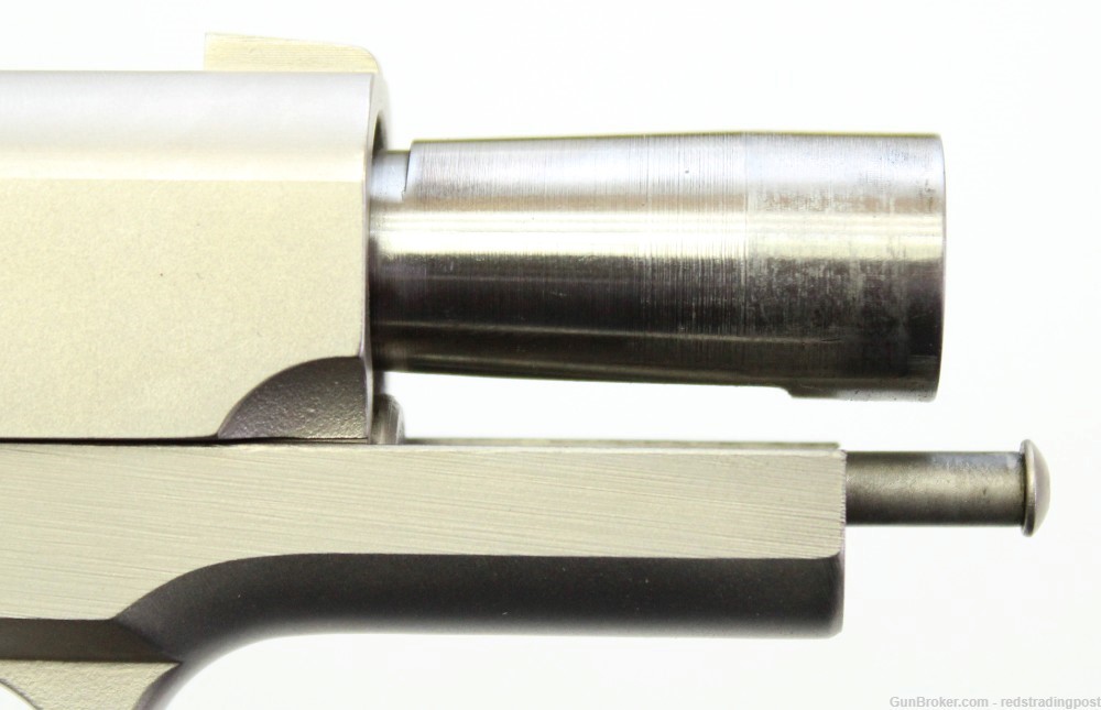 Detonics Assocs. Mark II 3.5" Bull Barrel 45 ACP 1911 Nickel Plated Pistol -img-10
