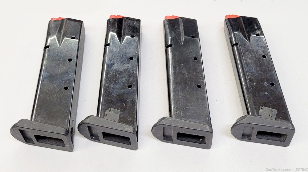 Lot of 4 Unknown Hi-Cap Pistol Magazines .40 S&W Maybe Tanfoglio?-img-1