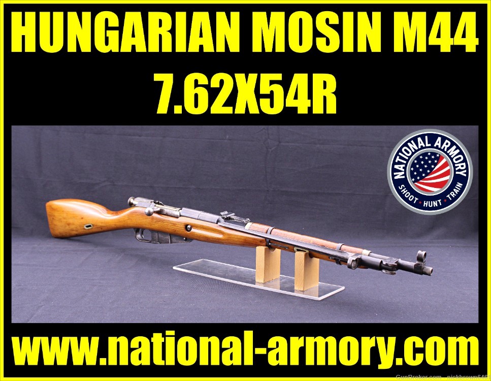 HUNGARY MOSIN M44 7.62X54R 20.5” BARREL 5RD CAP BAYONET 1953 MFG-img-0