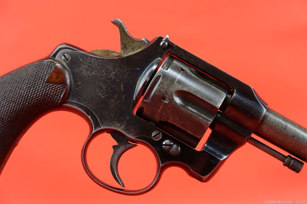 *1st issue Colt Officers model Target .38 Colt 6" revolver-VG COND!-img-1