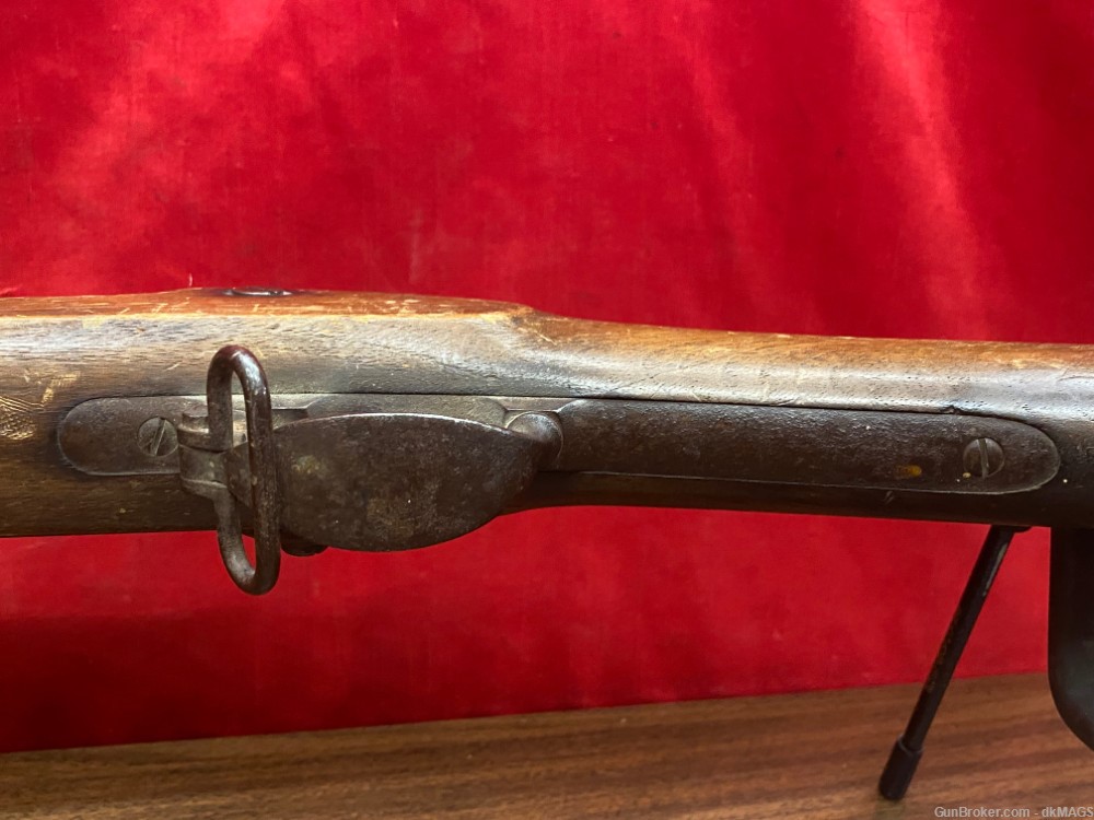 US Springfield 1864 Trap Door Black Powder Military Rifle 50-70 -img-31
