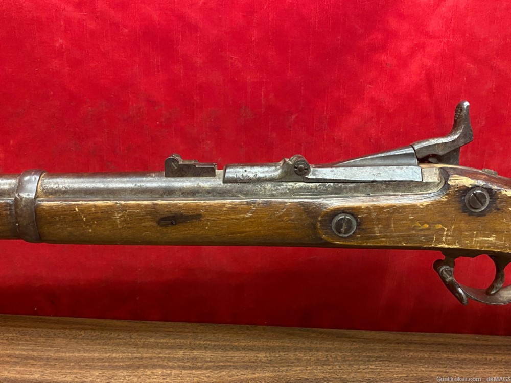 US Springfield 1864 Trap Door Black Powder Military Rifle 50-70 -img-27