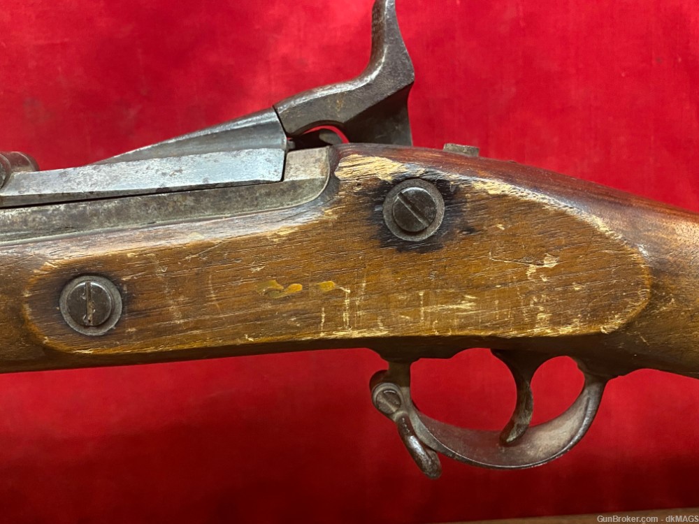 US Springfield 1864 Trap Door Black Powder Military Rifle 50-70 -img-29