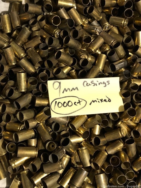 Penny auction 9mm brass reloading 1000 count-img-3