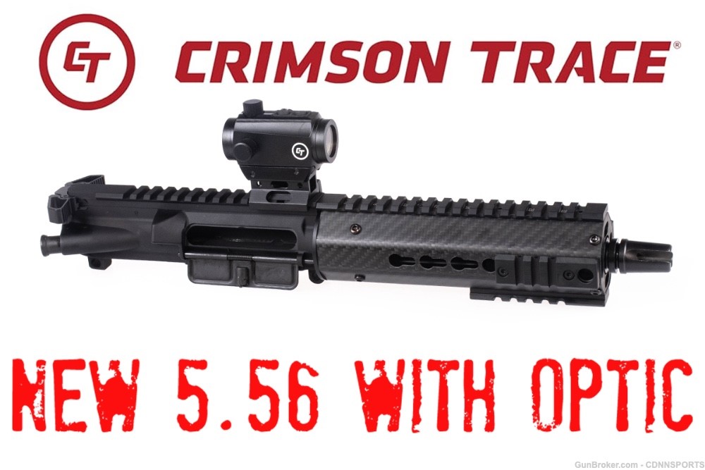 AR15 Pistol Upper 7.5" 5.56mm 7" KeyMod Rail w/Crimson Trace Red Dot-img-0