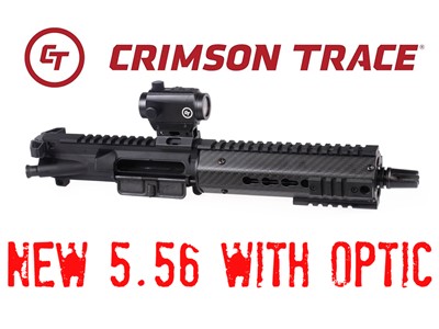 AR15 Pistol Upper 7.5" 5.56mm 7" KeyMod Rail w/Crimson Trace Red Dot