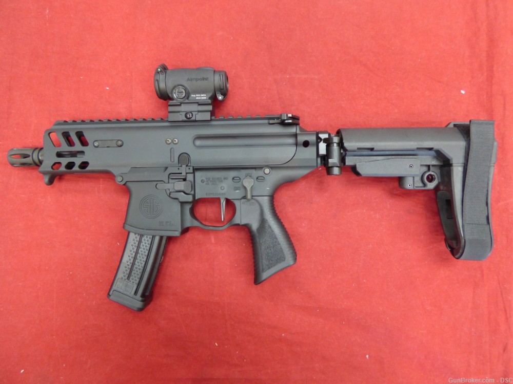 Sig Sauer MPX Copperhead 4.5" Pistol w/ Folding SBA3 Duty RDS 9mm Aimpoint-img-1