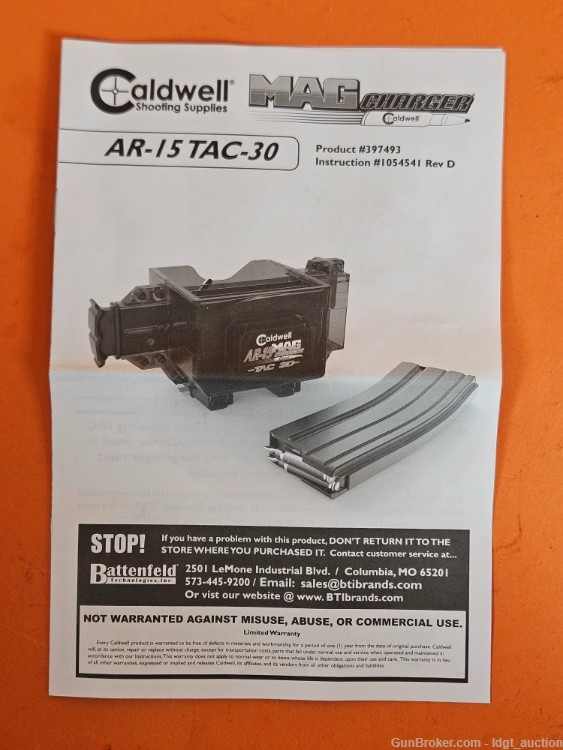 Caldwell Mag Charger TAC 30 AR-15 Magazine Speedloader-img-4