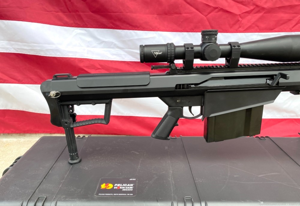 Barrett M107A1 50 BMG W/ Trijicon 10 Mile 5-50x56mm Scope -img-3